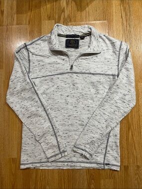 Washed Stoned & Beaten- Men’s Half-Zip Heathered Pullover Sweatshirt -
